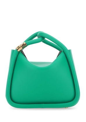 Boyy Emerald Green Leather Wonton 25 Handbag