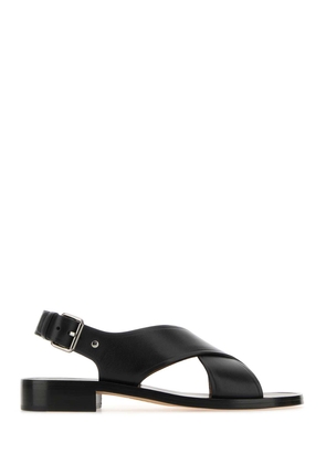 Church's Black Leather Rhonda Sandals