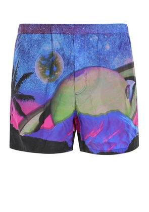 Valentino Garavani Printed Nylon Bermuda Shorts