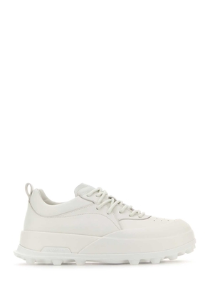 Jil Sander White Leather And Rubber Orb Sneakers