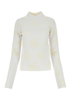 J.w. Anderson Embroidered Stretch Polyester Blend Sweater