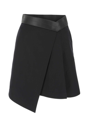 Loewe Black Cotton Blend Mini Skirt