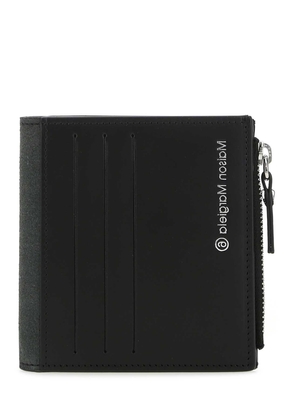 Mm6 Maison Margiela Black Leather Wallet