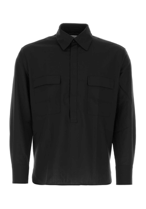 Pt Torino Black Wool Shirt