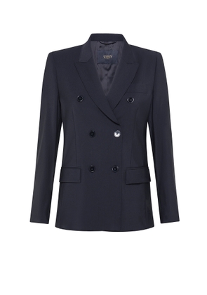 Seventy Blue Double-Breasted Jacket