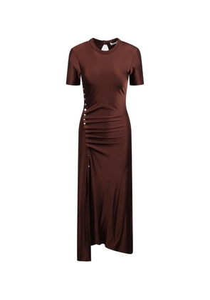 Paco Rabanne Ruched Detailed Midi Dress