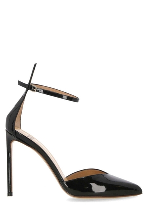 Francesco Russo Pointed-Toe Ankle Strap Pumps