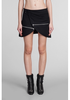 Courrèges Skirt In Black Cotton