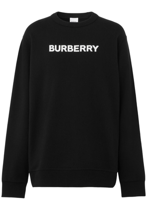 Burberry logo-print long-sleeve sweatshirt - Black
