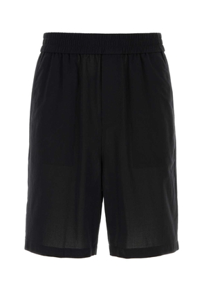 Ami Alexandre Mattiussi Black Cotton Bermuda Shorts