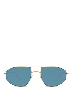 Ahlem Quai Dorsay Grey Gold Brushed Sunglasses