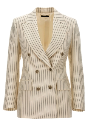 Tom Ford Striped Double-Breasted Blazer