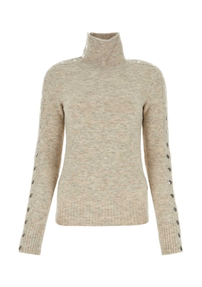 Isabel Marant Melange Sand Nylon Blend Malo Sweater