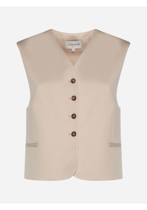 Loulou Studio Iba Cotton And Linen Vest