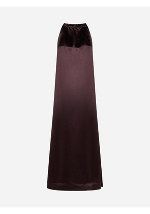 Loulou Studio Morene Silk Long Dress