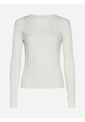Loulou Studio Evie Ribbed Silk-Blend Top