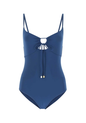Tory Burch Teal Green Stretch Nylon Swimsuit