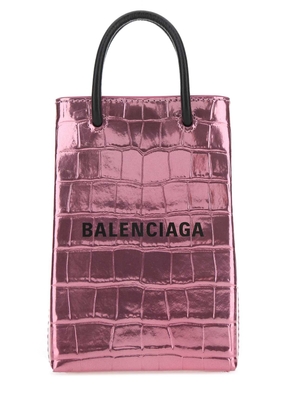 Balenciaga Pink Leather Phone Case