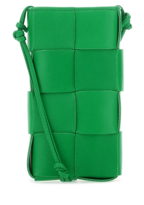 Bottega Veneta Grass Green Leather Phone Case
