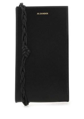 Jil Sander Black Leather Phone Case
