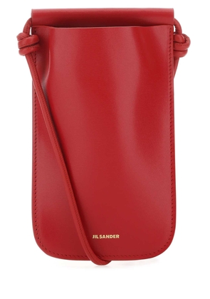 Jil Sander Red Leather Phone Case