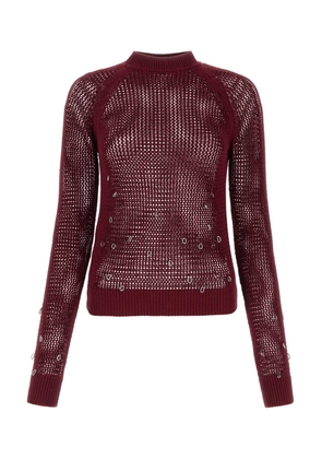 Durazzi Milano Burgundy Cotton Sweater