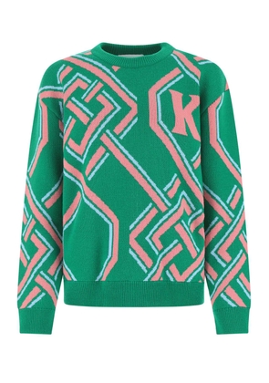 Koché Embroidered Wool Blend Sweater