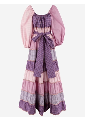 Flora Sardalos Patchwork Cotton Maxi Dress