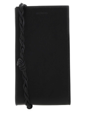 Jil Sander Black Leather Phone Case