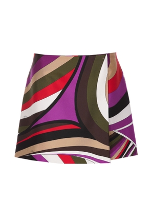 Pucci Marmo Print Silk Skirt