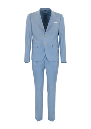 Daniele Alessandrini Light Blue Single-Breasted Suit