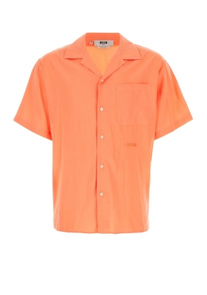 Msgm Peach Viscose Blend Shirt