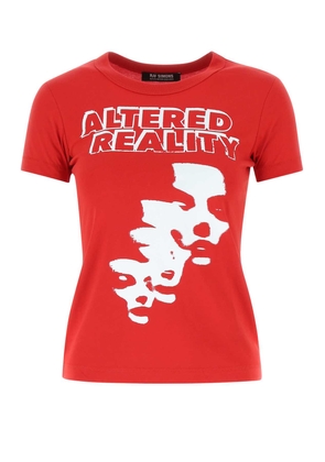 Raf Simons Red Cotton T-Shirt