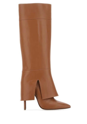 Andrea Wazen Brown Leather Boots