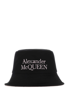 Alexander Mcqueen Black Nylon Reversible Hat