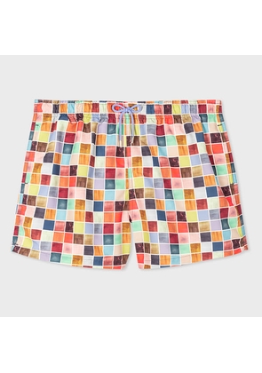 Paul Smith Multicolour 'Ink Square' Swim Shorts