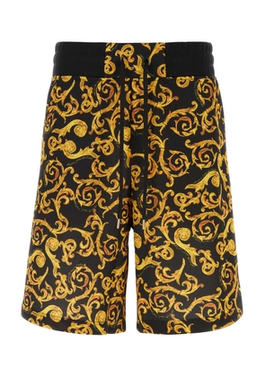Versace Jeans Couture Printed Polyester Bermuda Shorts