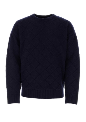 Bottega Veneta Midnight Blue Stretch Wool Blend Sweater