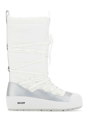 Bally Ivory Fabric Boots