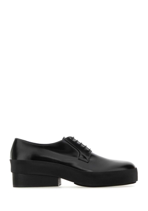 Raf Simons Black Leather Lace-Up Shoes