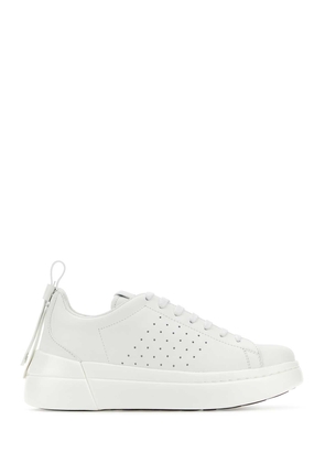 Red Valentino Bowalk Sneakers In White Leather
