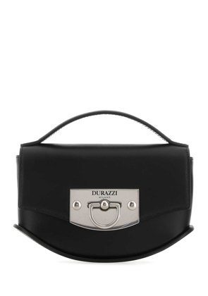 Durazzi Milano Black Leather Mini Swing Handbag