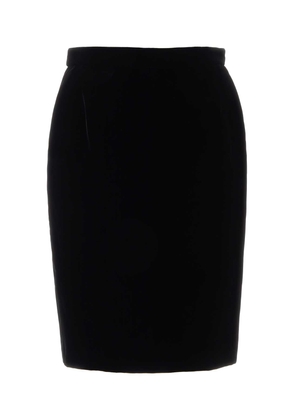 Saint Laurent Black Velvet Skirt