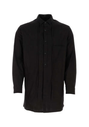 Yohji Yamamoto Black Cotton Shirt