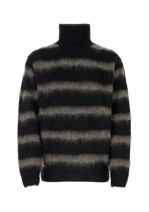 Yohji Yamamoto Bicolor Mohair Blend Oversize Sweater