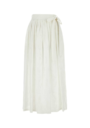 Chloé White Linen Paloma Chloã© X Eres Skirt