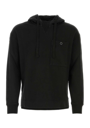 Ten C Black Cotton Oversize Sweatshirt