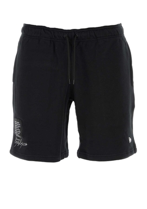 Yohji Yamamoto Black Cotton Bermuda Shorts