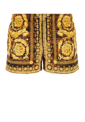 Versace Printed Polyester Swimming Shorts