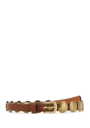 Golden Goose Brown Leather Trinidad Belt